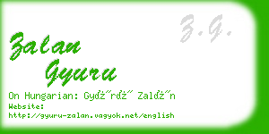 zalan gyuru business card